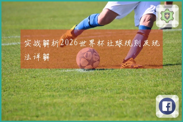 实战解析2026世界杯让球规则及玩法详解